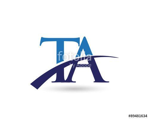 Ta Logo - TA Logo Letter Swoosh