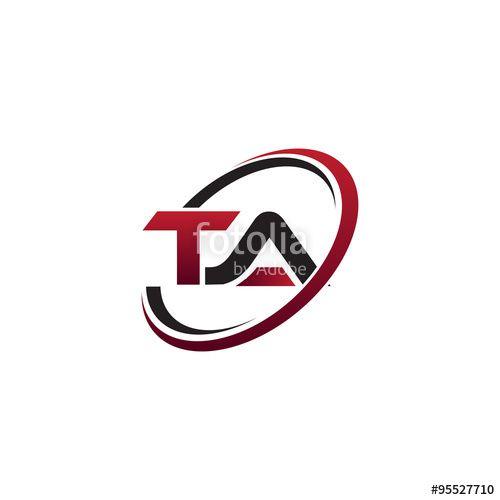 Ta Logo - Modern Initial Logo Circle TA Stock Image And Royalty Free Vector