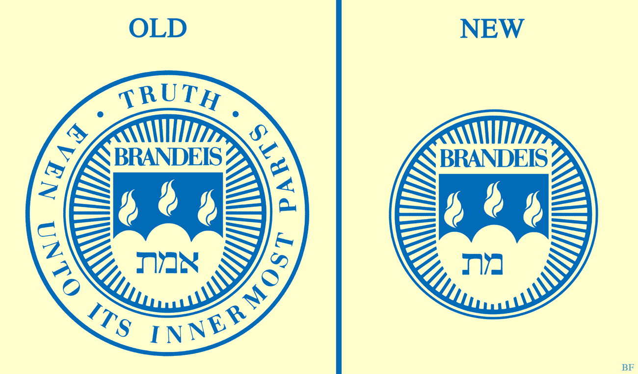 Brandeis Logo - Bosch Fawstin: Brandeis University's New Logo