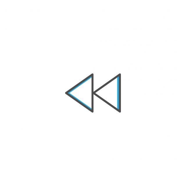 Rewind Logo - Rewind Icon Design Essential Icon Vector Illustration, Logo, Logos ...