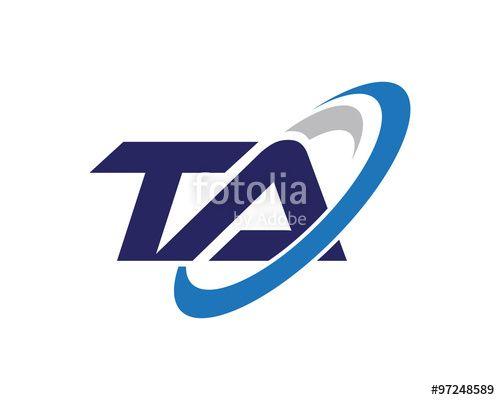 Ta Logo - TA Swoosh Letter Auto Logo Stock Image And Royalty Free Vector