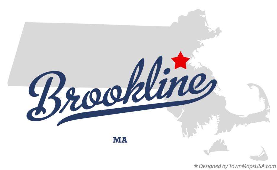 Brookline Logo - Map of Brookline, MA, Massachusetts