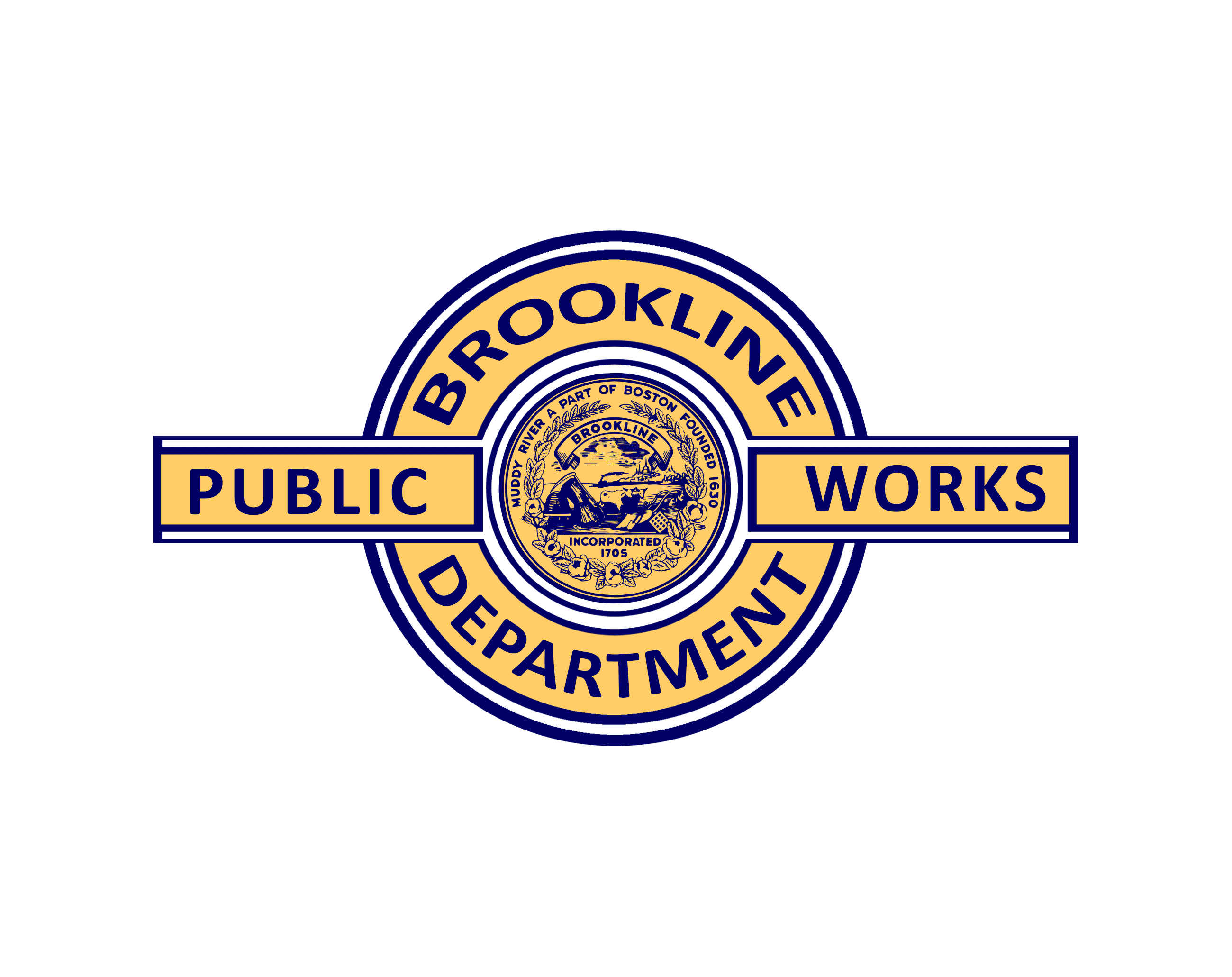 Brookline Logo - Public Works. Brookline, MA