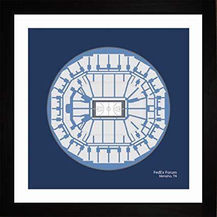 FedExForum Logo - Amazon.com: Memphis Grizzlies FedExForum Arena Framed Art Gift ...