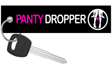 Dropper Logo - Panty Dropper - Motorcycle Keychain