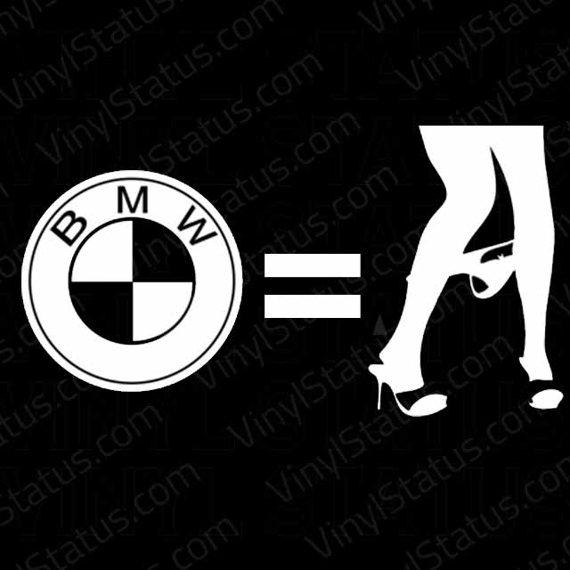 Dropper Logo - BMW Panty Dropper Decal