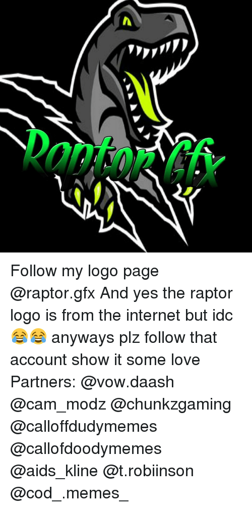 Plz Logo - £16144 Follow My Logo Page and Yes the Raptor Logo Is From