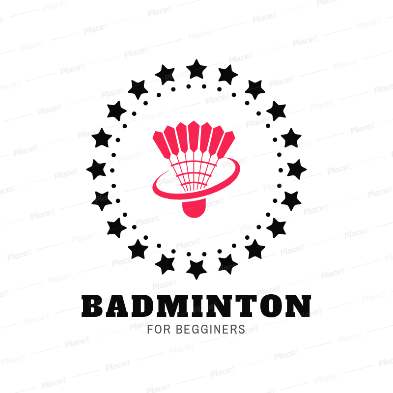 Badminton Logo - Badminton Club Logo Maker with a Shuttlecock Clipart 1632