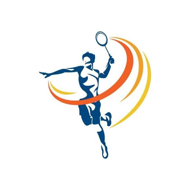 Badminton Logo - Modern Passionate Badminton Player In Action Logo Template for Free ...