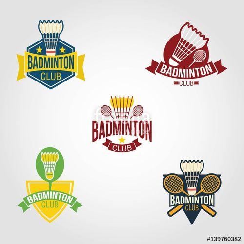 Badminton Logo - Badminton Logo Design Vector Stock Image And Royalty Free Vector