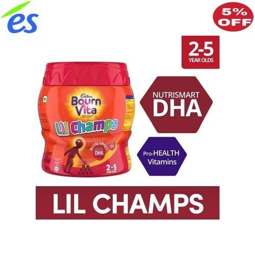 Bournvita Logo - Cadbury Bournvita Lil Champs Pro Health Chocolate Health Drink