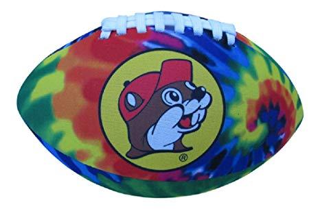 Buc-ee's Logo - Buc-ee's Neoprene Tie Dye Soft Toy Football with Bucky The Beaver Logo, 9  Inches Long