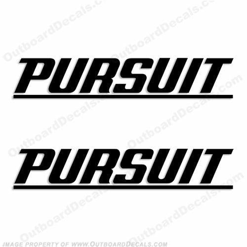 Pursuit Logo - Pursuit Boat Logo Decal (w/ line) - Any Color!