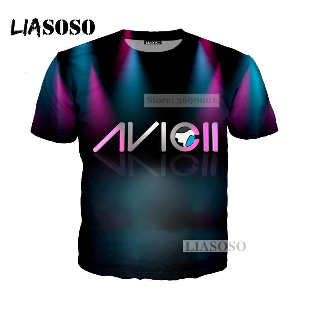 Alesso Logo - LIASOSO 2018 3D Print Women Men DJ Avicii Alesso Tim Bergling Logo Tshirt  T-shirt Hip Hop Pullover Harajuku Short Sleeve X0352