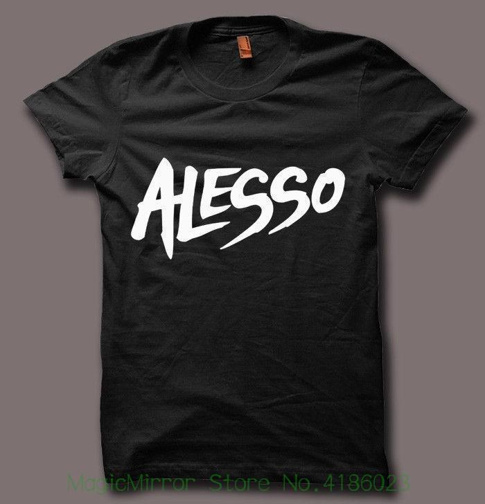 Alesso Logo - Alesso Dj Alesso Logo Black T Shirt Men Women Unisex Tumblr Tee Brand 2018  New T Shirt Man Cotton