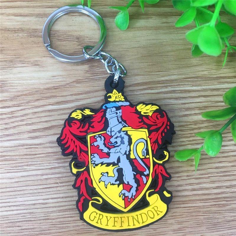 Slytherin Logo - US $1.15 8% OFF. Harri Potter Hogwarts Gryffindor Hufflepuff Ravenclaw Slytherin Logo Metal Keychains Necklace Pendant Harri Potter Kids Toy Gift In