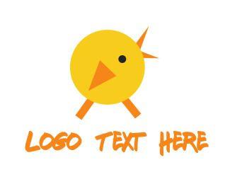 Chick Logo - Yellow Chicken Logo