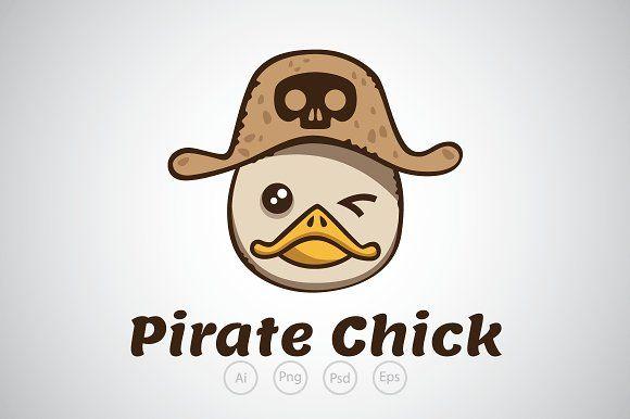 Chick Logo - Pirate Chick Logo Template