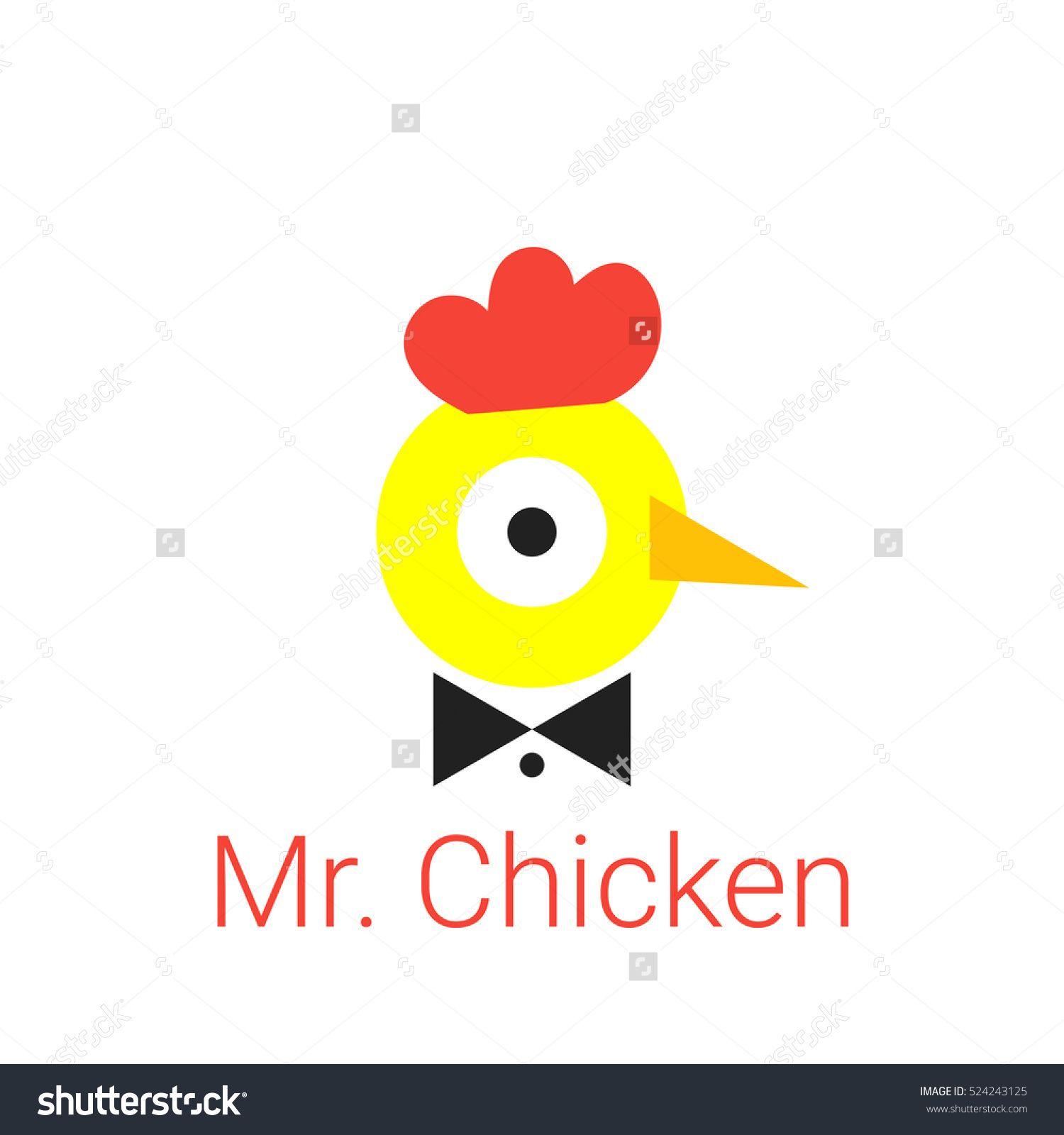 Chick Logo - Young chick logo with the text of Mr. Chicken. The symbol for farm ...