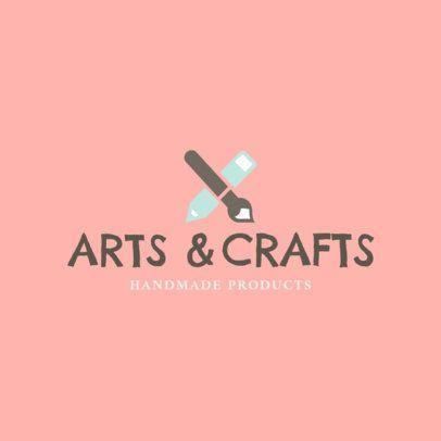 Crafts Logo - Handmade Arts and Crafts Logo Design Template 1403
