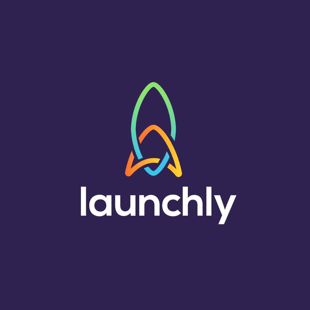 Rocket Logo - SOLD - Launchly Rocket Chain Logo Design