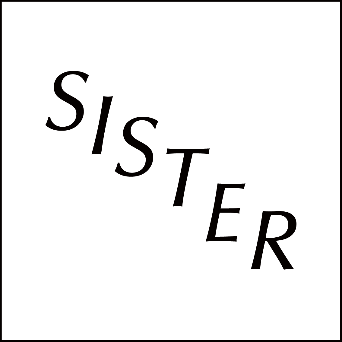 Sister-Sister Logo - sister-logo-blk | TISSUE Magazine