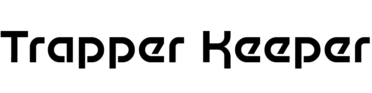 Keeper Logo - Trapper Keeper font download