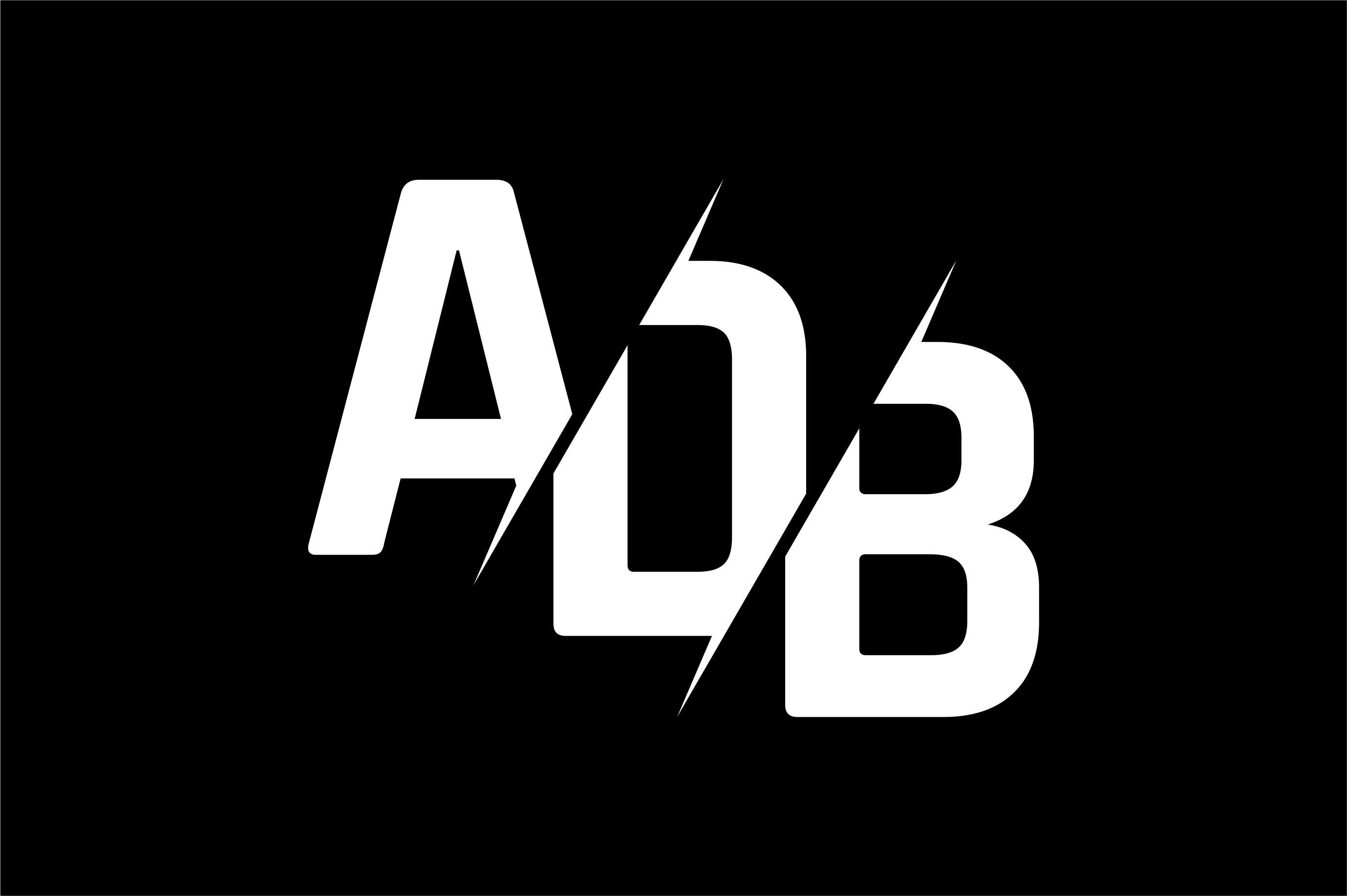 ADB Logo - Monogram ADB Logo Design