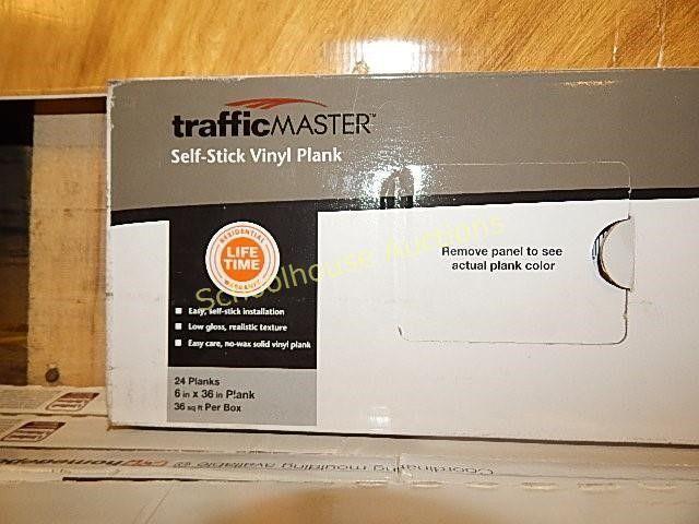 TrafficMaster Logo - trafficmaster Self-Stick Vinyl Plank Flooring (2) | Schoolhouse Auctions