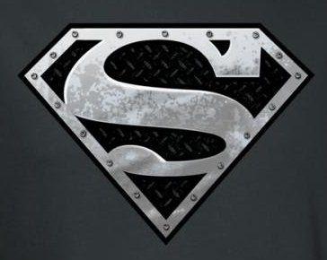Metallic Logo - Superman T-Shirt - Super Metallic Shield Logo