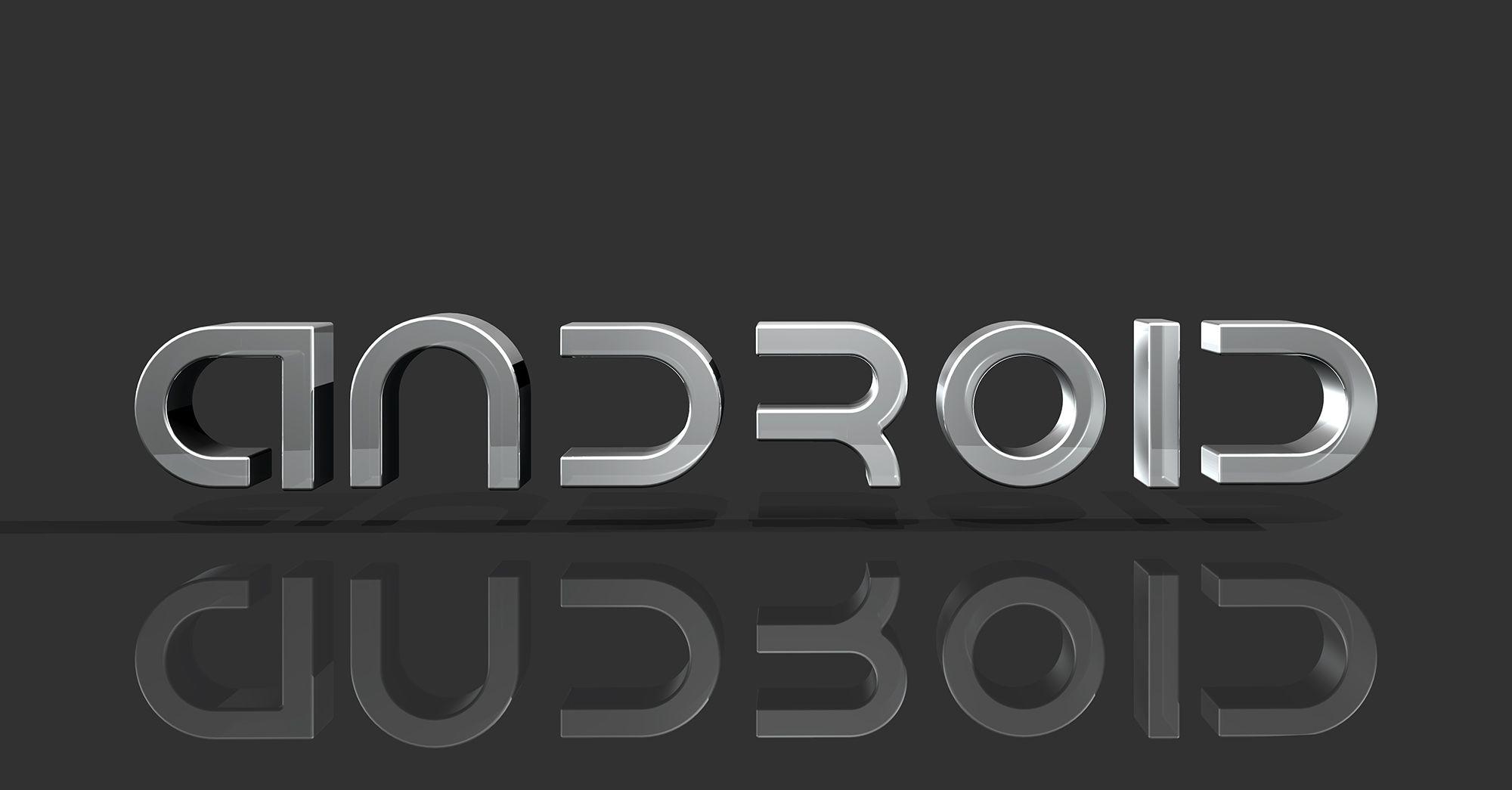 Metallic Logo - Metallic 3d Android logo - TrashedGraphics
