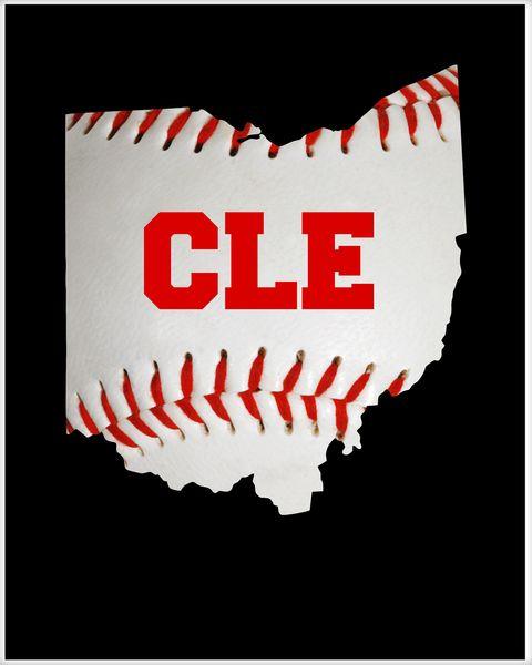CLE Logo - Cleveland, Ohio Baseball CLE Logo Poster