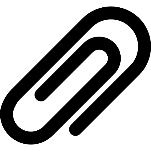 Attachment Logo - Attachment paperclip symbol of interface Icons | Free Download