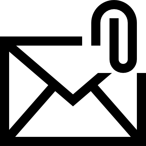 Attachment Logo - Email attachment interface symbol Icon
