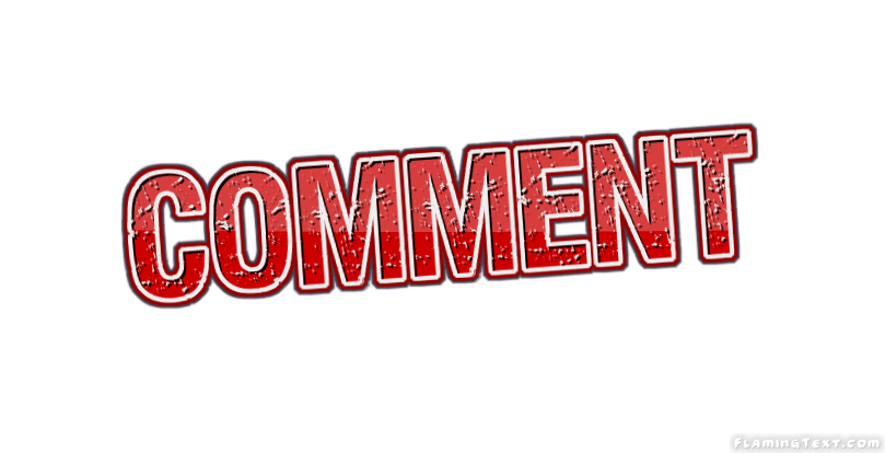 Comment Logo - comment Logo | Free Logo Design Tool from Flaming Text