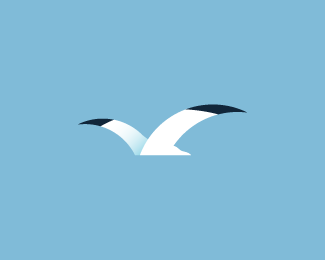 Seagull Logo - Seagull. seagulls. Seagull tattoo, Bird logos, Sea logo