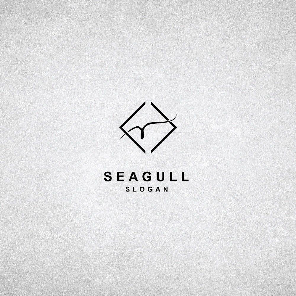 Seagull Logo - Simple Logo, Seagull Logo, Premade Logo, Photography Logo, Blog Logo, Logo Design, Bird Logo, Watermark, Spa Logo