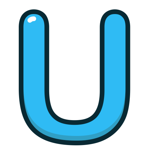 Blue Letter U Logo - Alphabet, blue, letter, letters, u icon