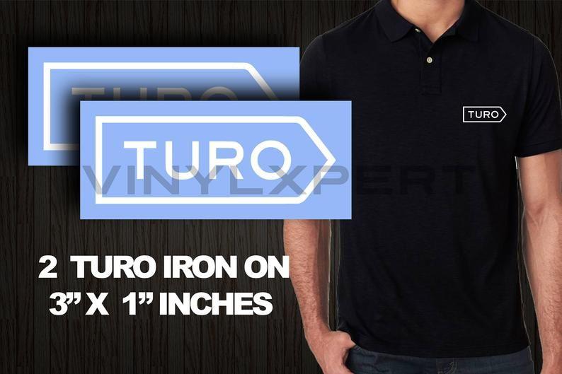 Turo Logo - TURO DIY Logos Iron-on Heat Transfer T Shirt Polo Sweater T-shirt Lyft Uber  getaround flightcar carma darenta sidecar