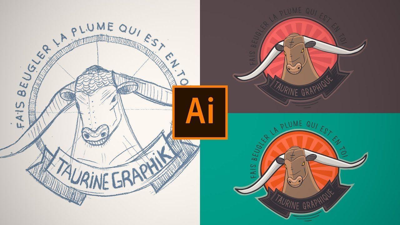 Comment Logo - [TUTO] COMMENT DESSINER UN CROQUIS ET CREER UN LOGO DANS ILLUSTRATOR CC