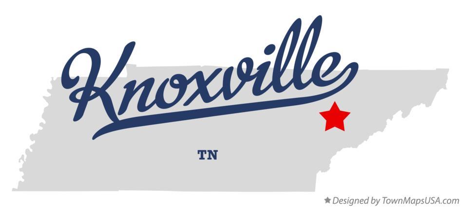 Knoxville Logo - Map of Knoxville, TN, Tennessee