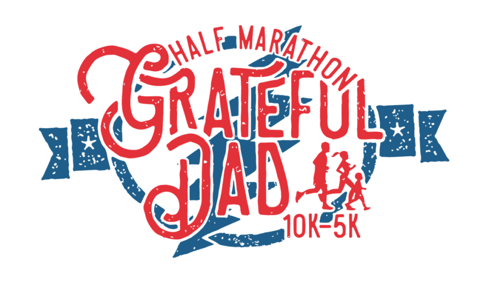 10K Logo - Grateful Dad Half Marathon, 10k, 5k. Portland, Oregon