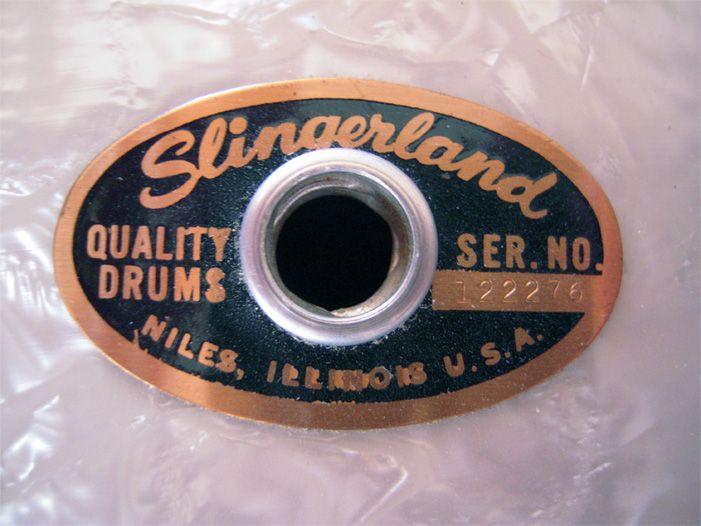 Slingerland Logo - For Sale - 1966 Slingerland Drumset in White Marine Pearl Wrap