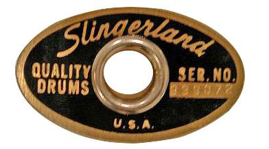 Slingerland Logo - Slingerland gold/black 80s badge - Vintage Drum Forum