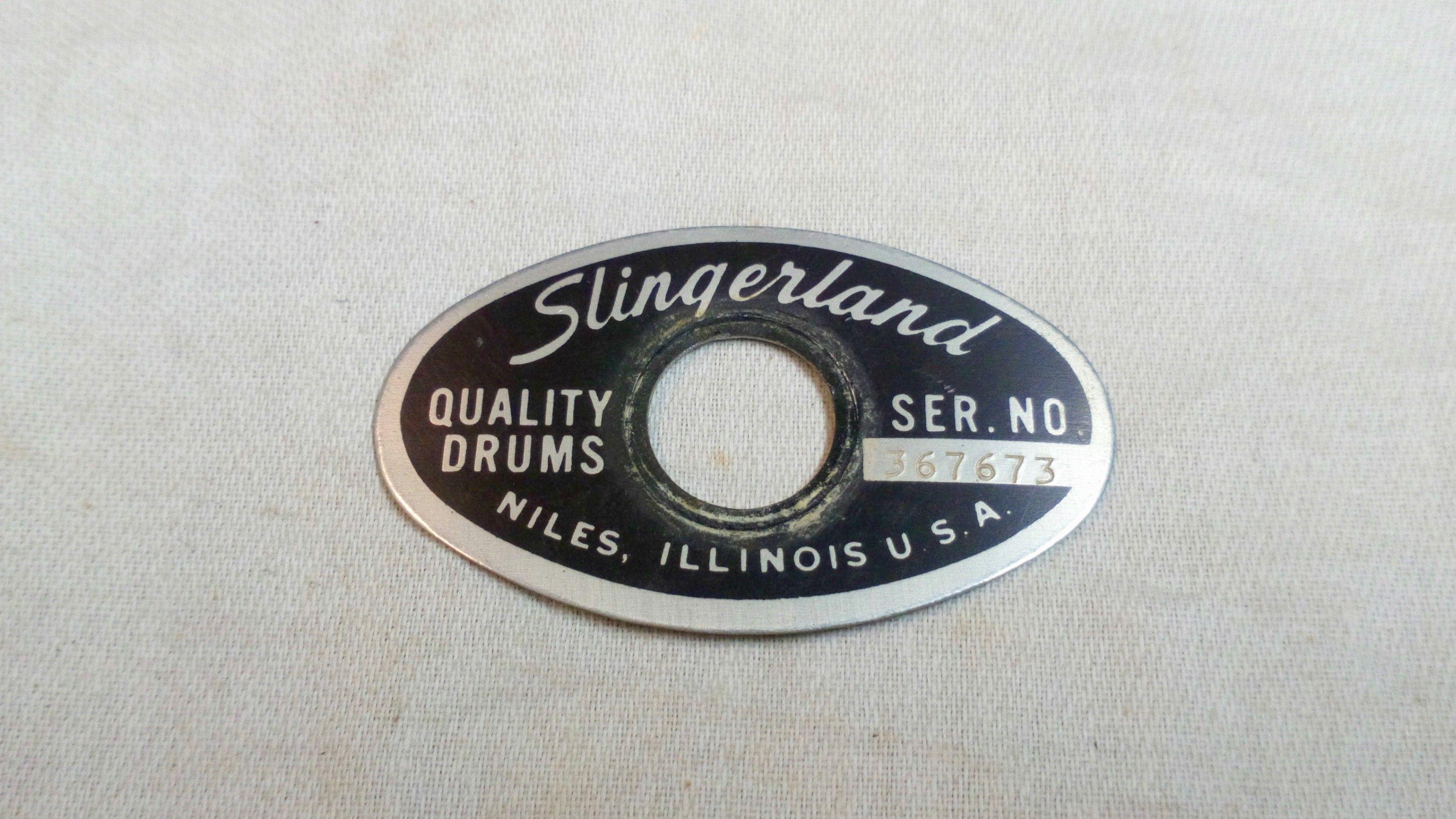 Slingerland Logo - Slingerland 1970s Niles Badge