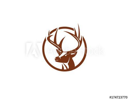 Stag Logo - Circle Stag Logo this stock illustration and explore similar