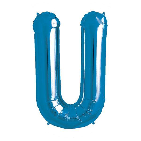 Blue Letter U Logo - Blue Letter U Balloon|1 pc - Party Souq