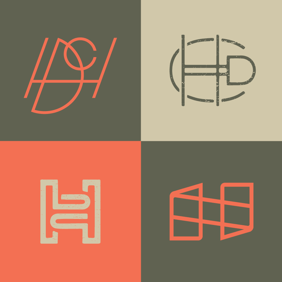 HDC Logo - HDC monogram logo concepts | My Work | Logo concept, Monogram logo ...
