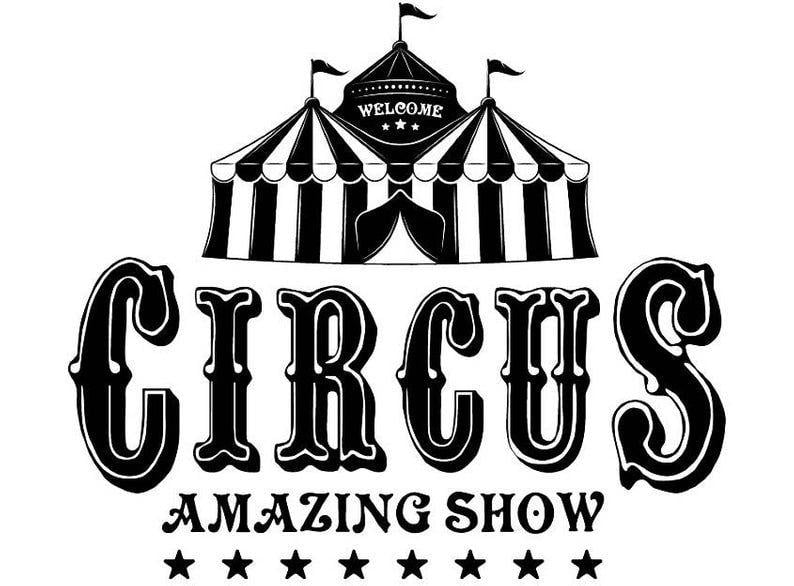 Circus Logo - Circus Logo Tent Amazing Show Carnival Entertainment Theater Performance Festival Talent Clown Event .SVG .EPS Vector Cricut Cut Cutting