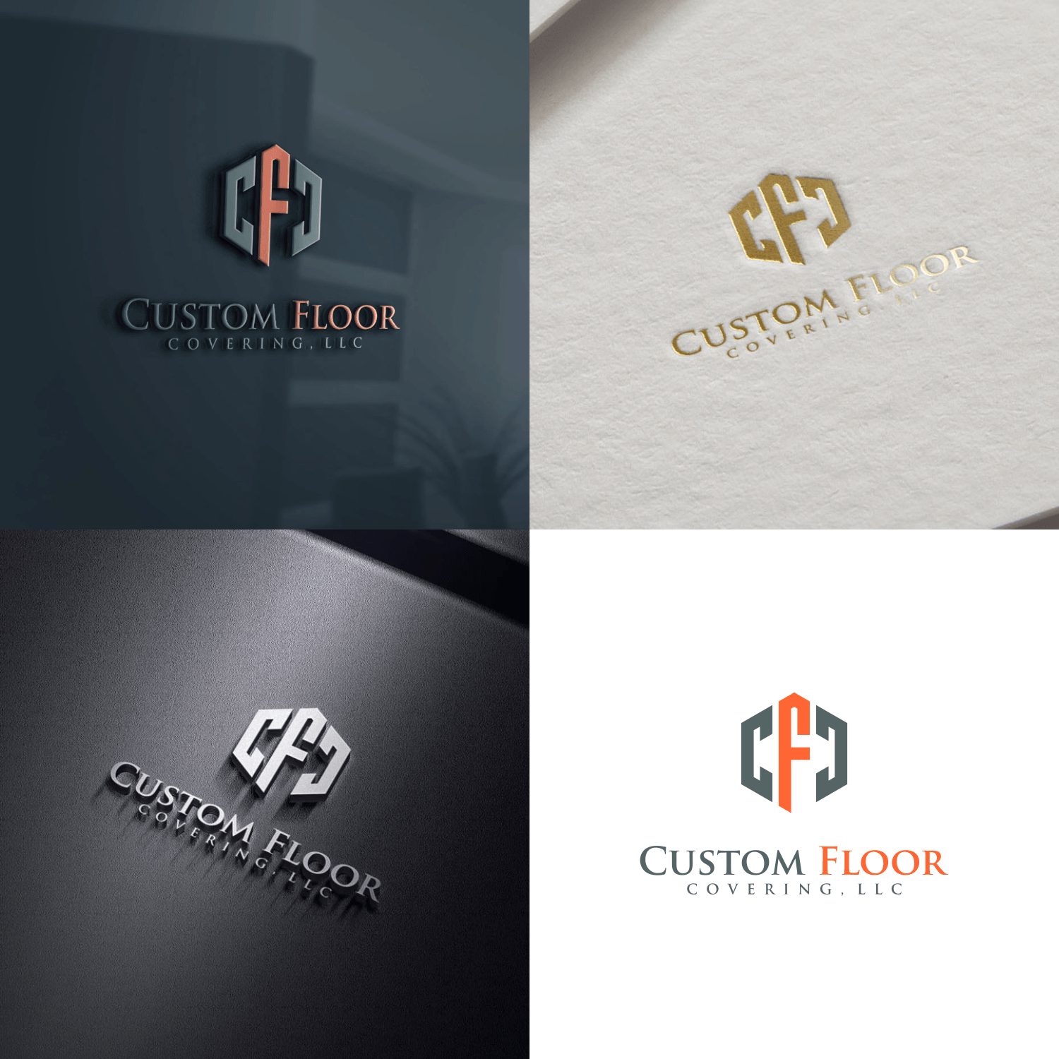 Flooring Logo - Elegant, Playful, Flooring Logo Design for Custom Floor Covering